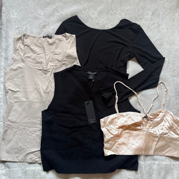 Zara, Rachel Zoe & Tiger Mist Neutral Basics Bundle – Size Large - Picture 2 of 7